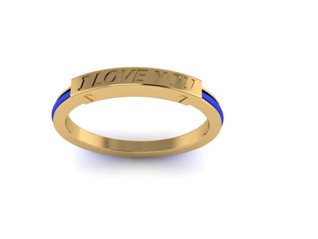 Yellow Gold Plated Monogram Bracelet