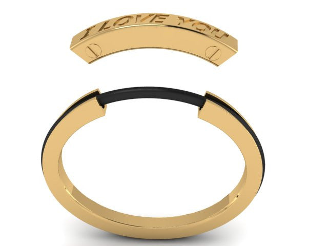 Yellow Gold Plated Monogram Bracelet